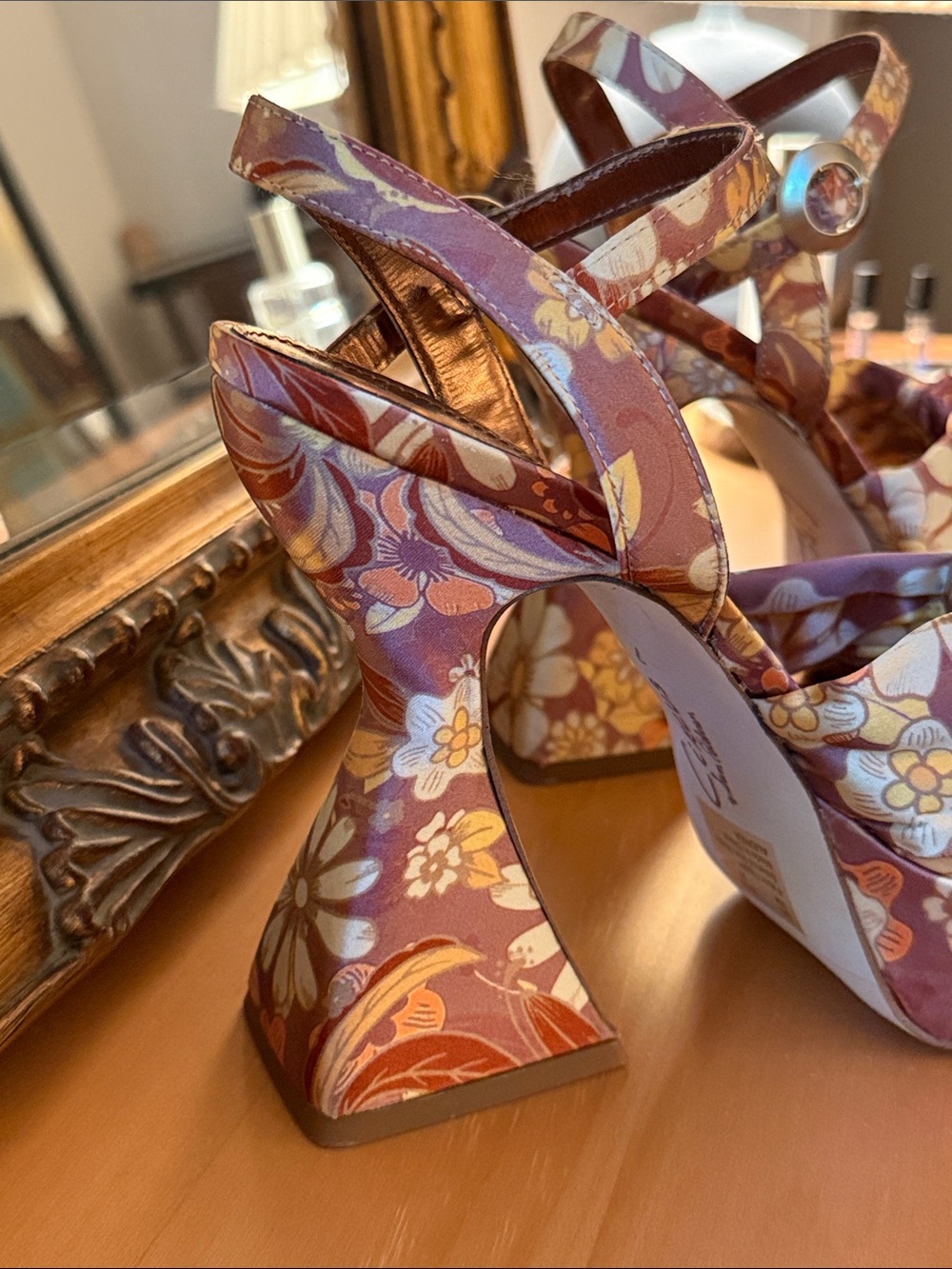 Sam Edelman Funky 70’s Retro Heels Size 7 - Picture 3 of 4
